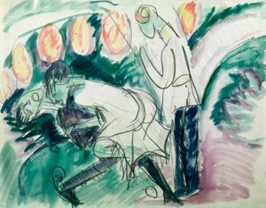 Pantomime III av Ernst Ludwig Kirchner