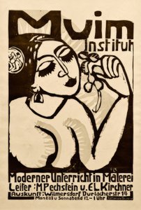 Plakat Muim Institutt av Ernst Ludwig Kirchner