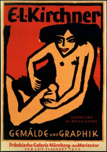 Plakat for utstillingen E.L.K., Fränkische Galerie, Nürnberg, 1952