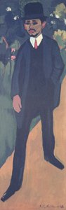 Portrett av Erich Heckel (1883-1970) 1911