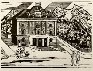 Postkontor i Davos av Ernst Ludwig Kirchner