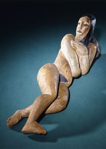 Liggende naken; Liggende, ca. 1911-1912 av Ernst Ludwig Kirchner