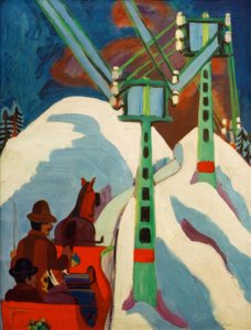 Slede tur av Ernst Ludwig Kirchner