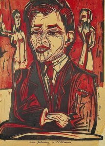 Selvportrett av Ernst Ludwig Kirchner