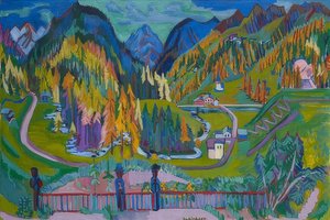 Sertigtal om høsten. 1925-26 av Ernst Ludwig Kirchner