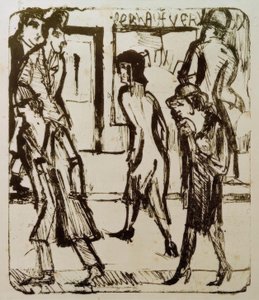 gate av Ernst Ludwig Kirchner