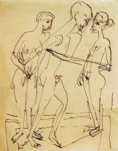 Dans mellom kvinner av Ernst Ludwig Kirchner