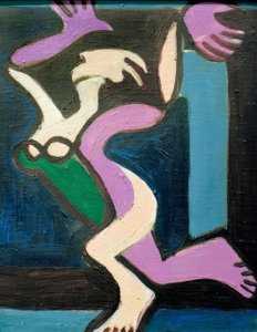 Dansende naken kvinne, Gret Palucca av Ernst Ludwig Kirchner