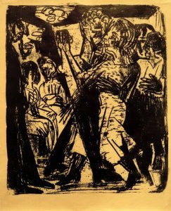 Dansende bondepar av Ernst Ludwig Kirchner