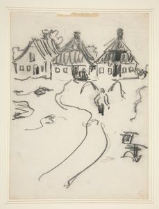 Tre hus av Ernst Ludwig Kirchner