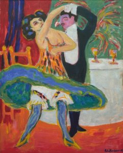 Varieté (engelsk dansepar) av Ernst Ludwig Kirchner