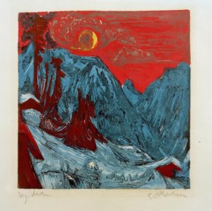 vintermunn natt av Ernst Ludwig Kirchner