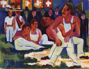 bryter; Ringer, 1923 av Ernst Ludwig Kirchner
