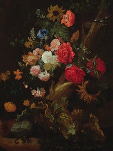 Stilleben med blomster