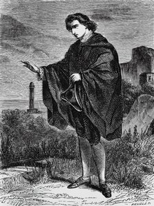 Illustrasjon for Entail, novelle av Ernst Theodor Amadeus Hoffmann (1776-1822), gravering av Ernst Theodor Amadeus Hoffmann