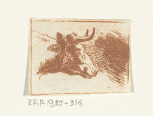 Ku hodet til høyre av Ernst Willem Jan Bagelaar