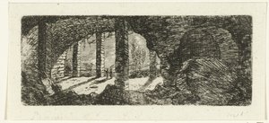 Ruinene av Fort Sint-Pieter nær Maastricht av Ernst Willem Jan Bagelaar