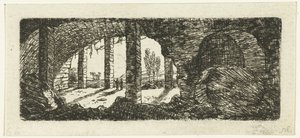 Ruinene av Fort Sint-Pieter nær Maastricht av Ernst Willem Jan Bagelaar