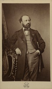 Portrett av komponisten François Bazin 1816-1878, ca 1760. av Erwin Hanfstaengl