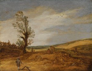 Utsikt i sanddynene av Esaias van de Velde