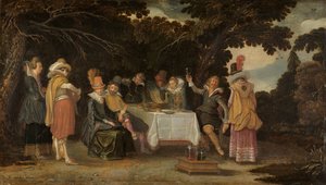 En friluftsfest av Esaias van de Velde