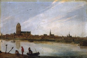 Utsikt over Zierikzee av Esaias van de Velde
