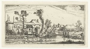 Gård på en kanal nær Haarlem Landscapes (serietittel)