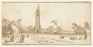 Utsikt over Spaarnwoude av Esaias van de Velde