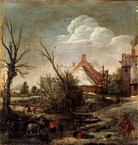 Vinter, 1600-tallet av Esaias van de Velde