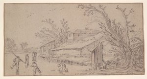 Vinterlandskap av Esaias van de Velde