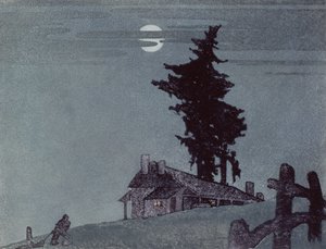 The Homestead, 1937 (linosnitt) av Ethleen Palmer