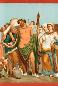 Hercules og Omphale, fra et pompeiansk maleri