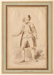 Skuespilleren Clairval, 1700-tallet.