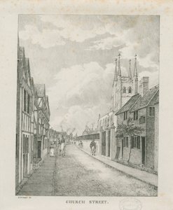 Tamworth - Church Street: litografi, nd [1796-1865] (trykk)