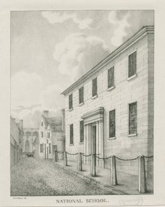 Tamworth - National School: litografi, nd [1796-1865] (trykk)