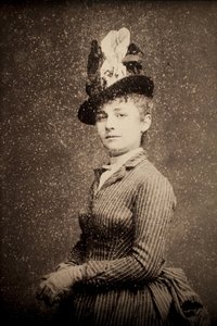 Camille Claudel (1864-1943). Fotografisk portrett rundt 1886, av Etienne Carjat (1828-1906). Uttak. Museum of Fine Arts i Poitiers (Frankrike).