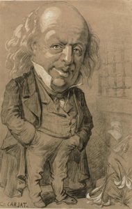 Karikaturportrett av Pierre-Jean de Beranger av Etienne Carjat