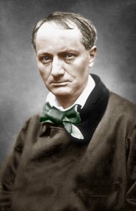 Charles Baudelaire, ca. 1866 (håndfarget bilde) av Etienne Carjat