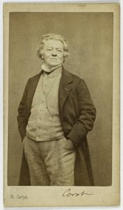 Portrett av Jean-Baptiste Camille Corot (1796-1875), maler av Etienne Carjat