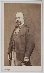 Portrett av Giuseppe Palizzi (1813-1887), italiensk maler. av Etienne Carjat