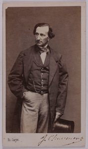 Portrett av Jules Chaumont (-1866), (skuespiller) av Etienne Carjat