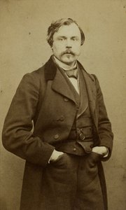 Portrett av Edmond Huot de Goncourt 1822-1896. av Etienne Carjat