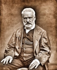 Portrett av Victor Hugo etter Etienne Carjat- Digitalt renset bilde av Etienne Carjat