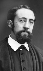 Portrett av forfatteren Jules Claretie (1840–1913) av fotografen Etienne Carjat. Originaltrykk, arkivet tilhørende fotoverkstedet Roth amp; Cie.