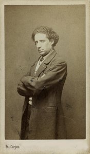 Portrett av komponisten Olivier Métra 1830-1889. av Etienne Carjat