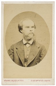 Portrett av poeten Paul Verlaine 1844-1896, ca. 1870 av Etienne Carjat