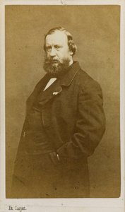 Portrett av kunstneren Constant Troyon 1810-1865, tidlig på 1860-tallet. av Etienne Carjat