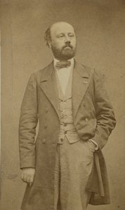 Portrett av komponisten François Bazin 1816-1878, ca 1760. av Etienne Carjat