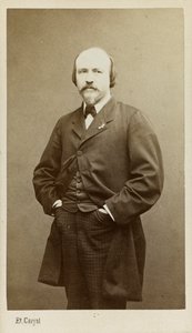 Portrett av komponisten Victor Massé 1822-1884, ca 1865. av Etienne Carjat