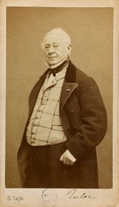Portrett av komponisten og fløytisten Jean-Louis Tulou 1786-1865, ca 1860. av Etienne Carjat